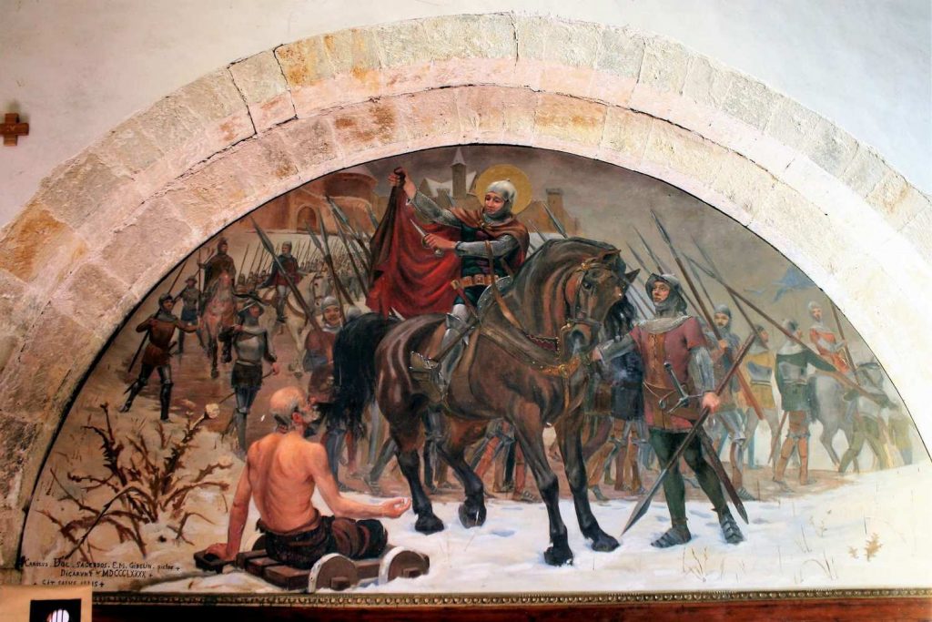 Dans l'église, vie de st Martin gébelin 1